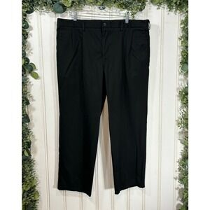 Dockers Black Dress Pants‎ Mens 40x29 Signature Khaki Classic Fit D3